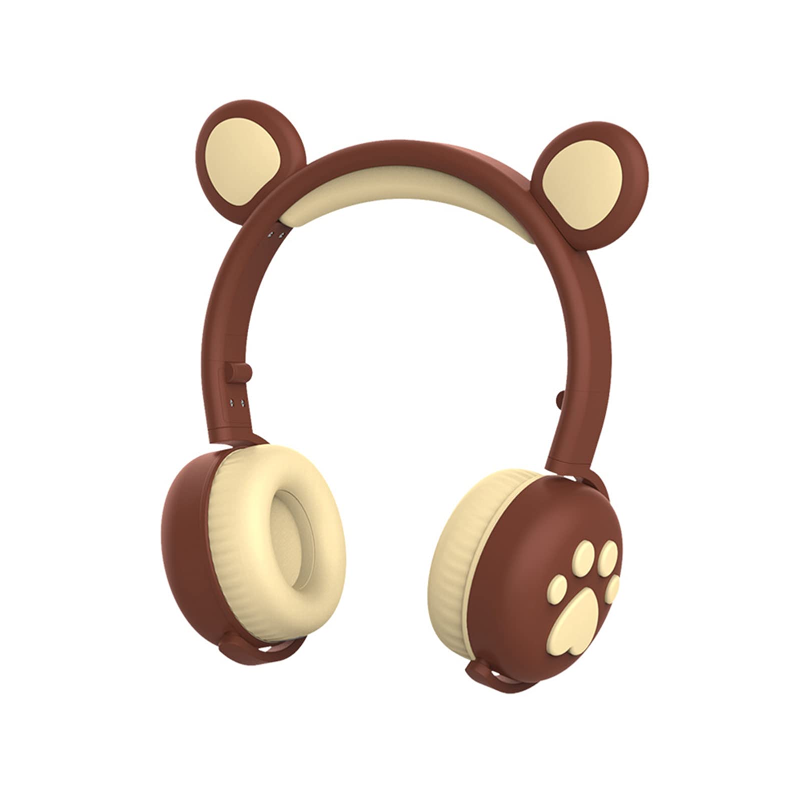 JJSCHMRC Bear Ear Headphones ABS Noise Cancelling Bear Shaped Over